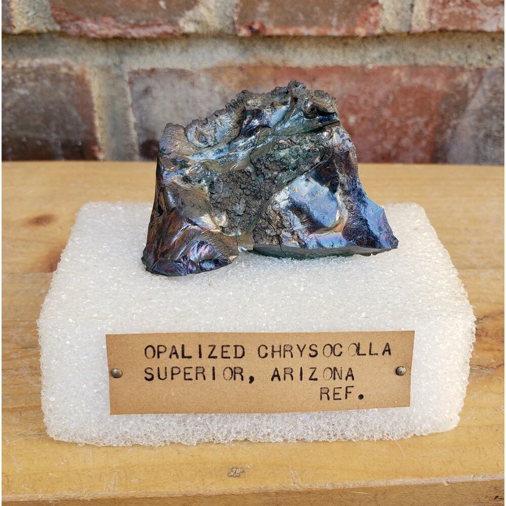 Opalized Chrysocolla, Superior Arizona, 32g Estate Specimen